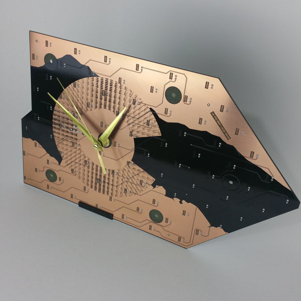 Colorado Flag Circuit Board Clock Option C