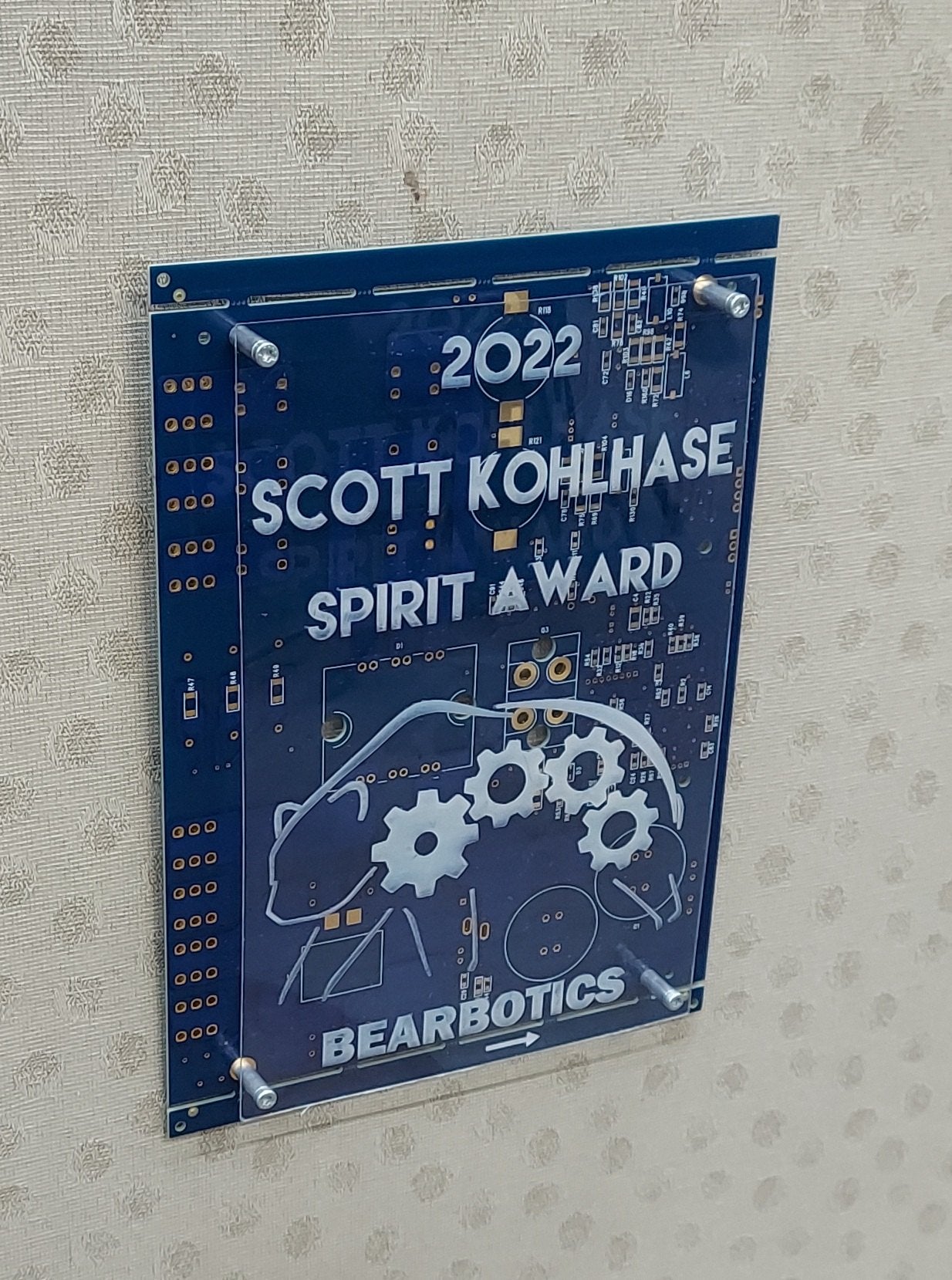 3D Recycled Circuit Board Award Plaque - TechWears Ltd