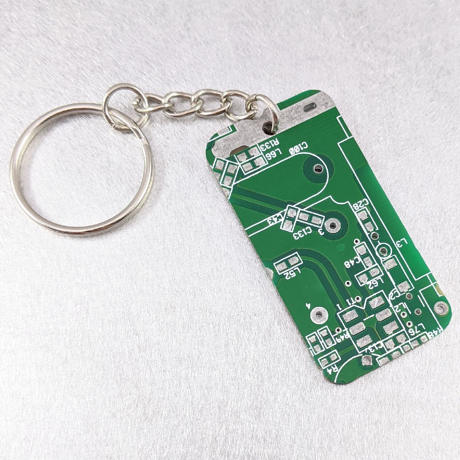 Green Circuit Board Keychain