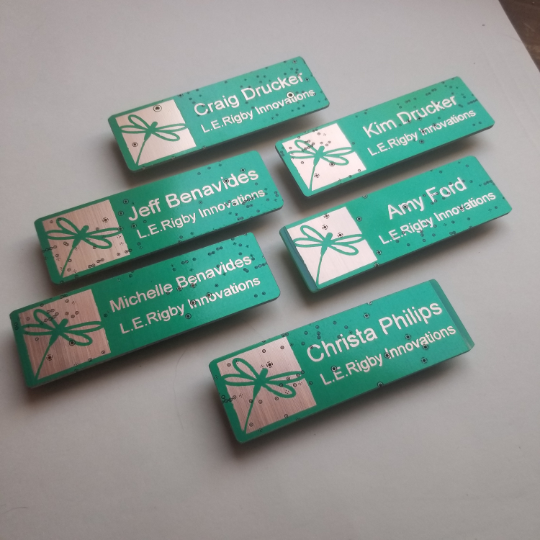 Circuit Board Name Tags |Laser~Engraved| - TechWears Ltd