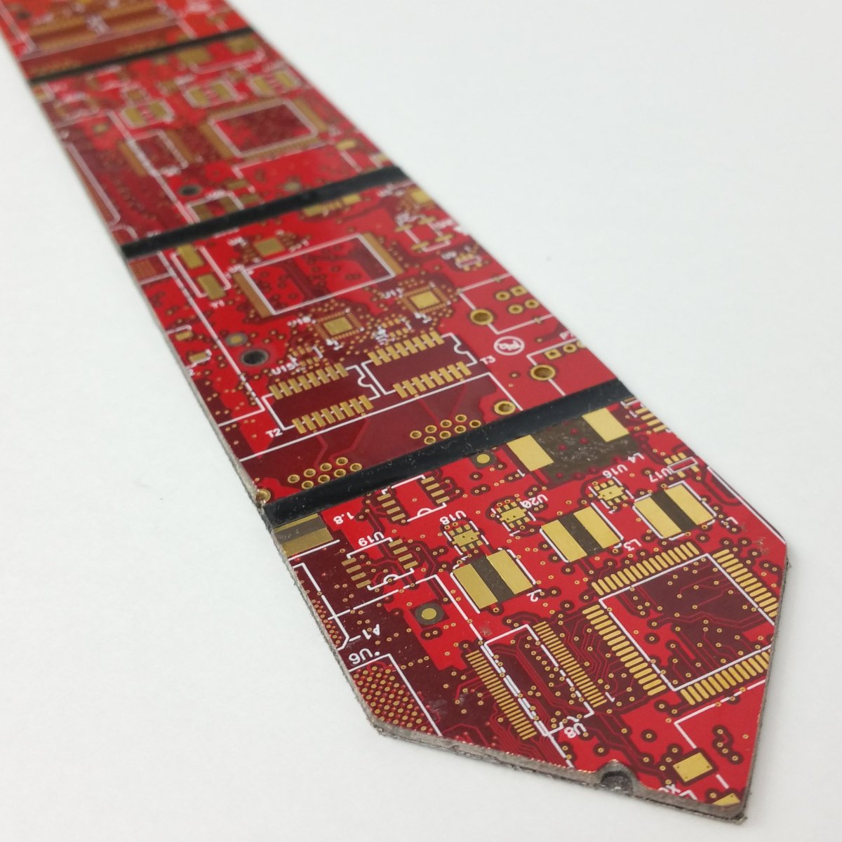 Red Circuit Board Power Tie - TechWears Ltd